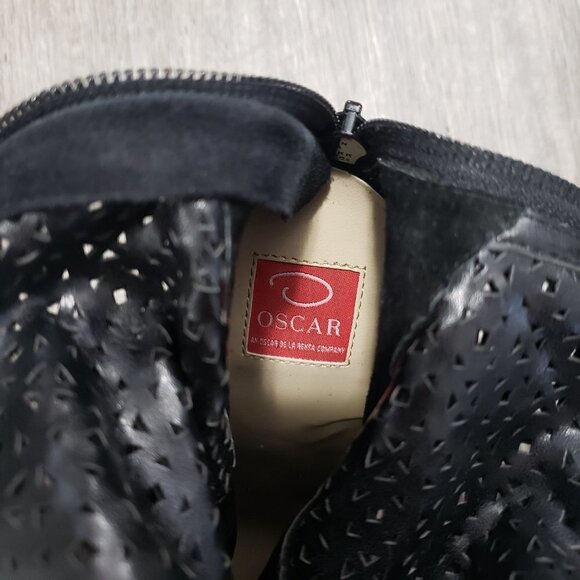 Oscar De La Renta Dafodil Suede Knee High Boots - Picture 8 of 11